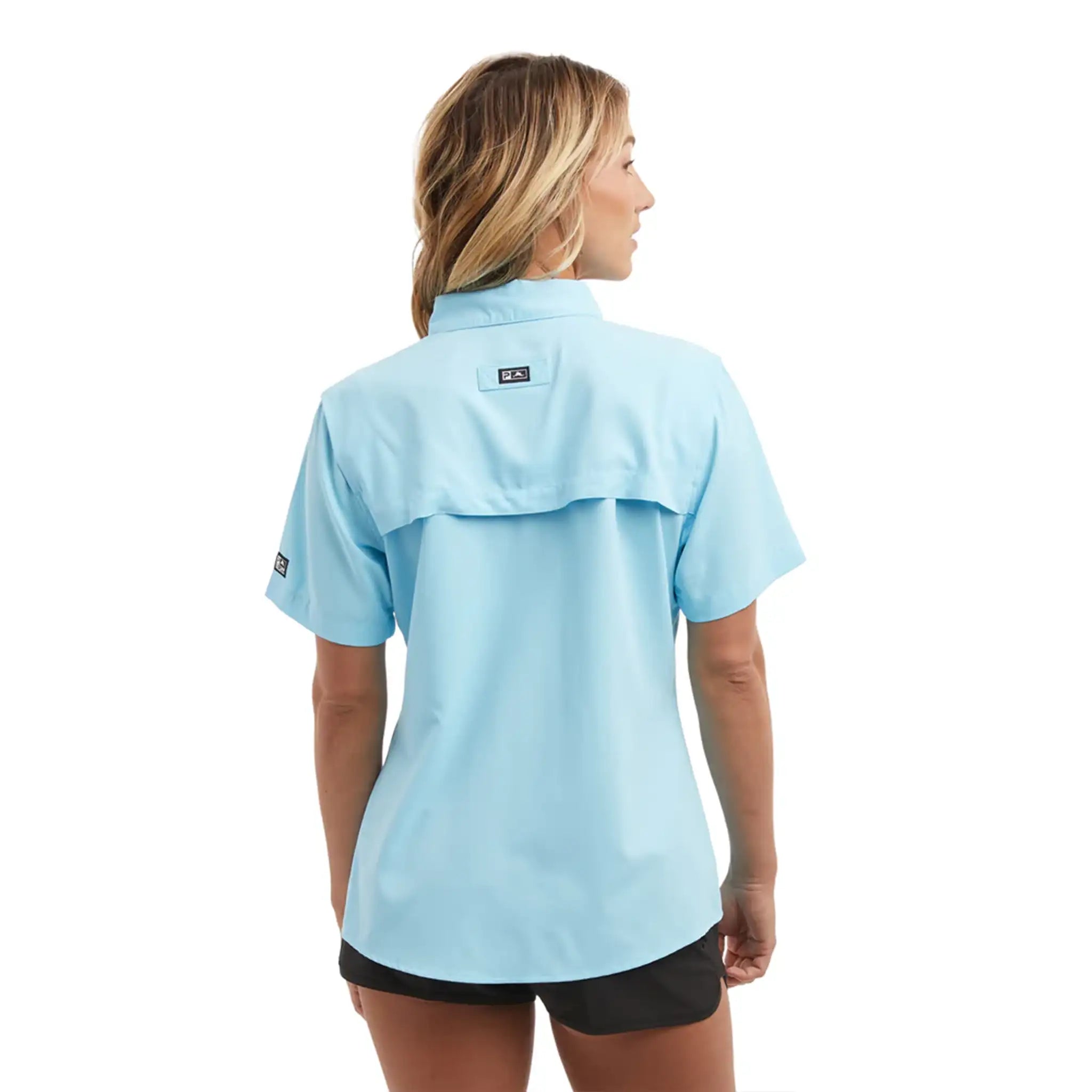 Pelagic - Ws Keys Short Sleeve Fishing Shirt - Tahiti Blue