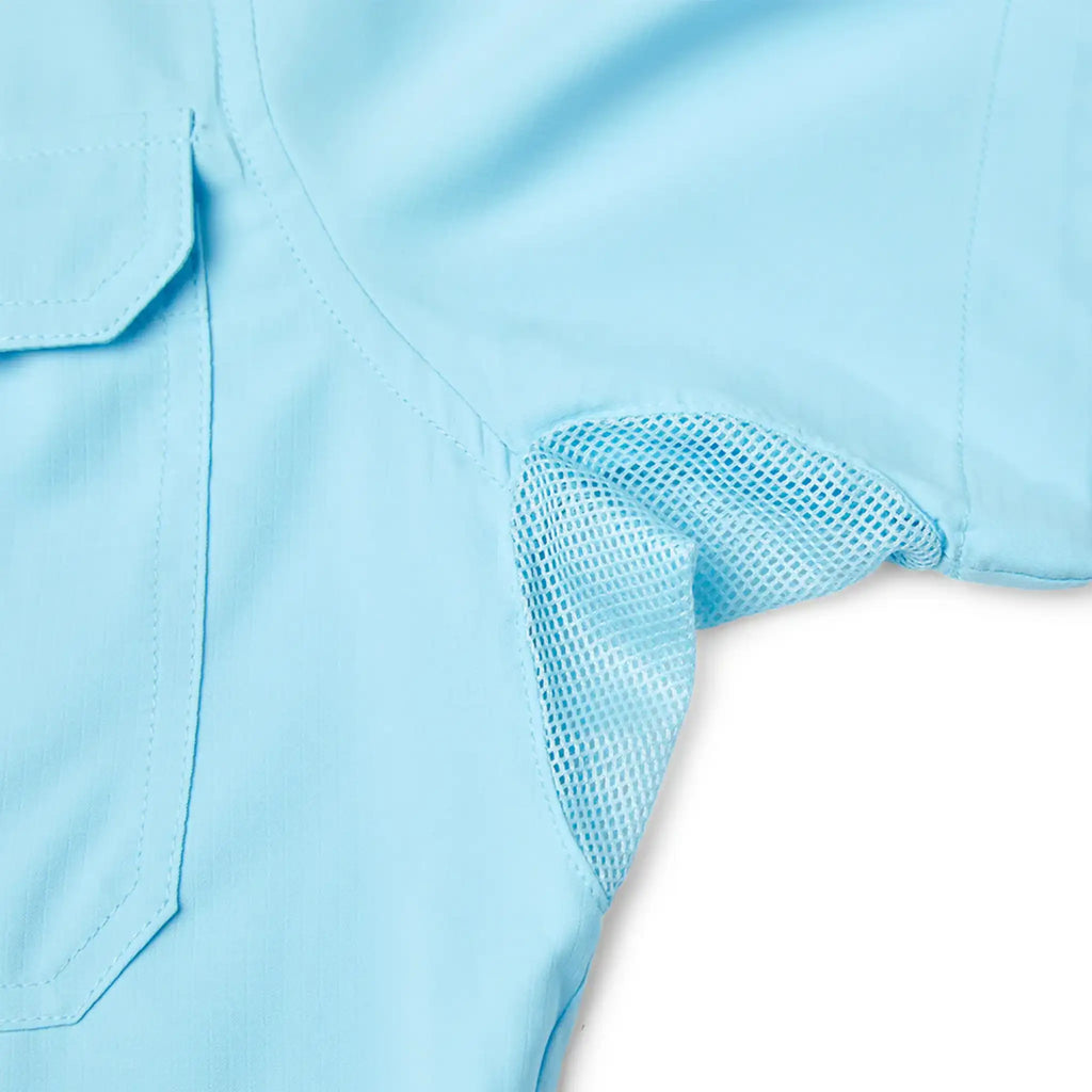 Pelagic - Ws Keys Short Sleeve Fishing Shirt - Tahiti Blue