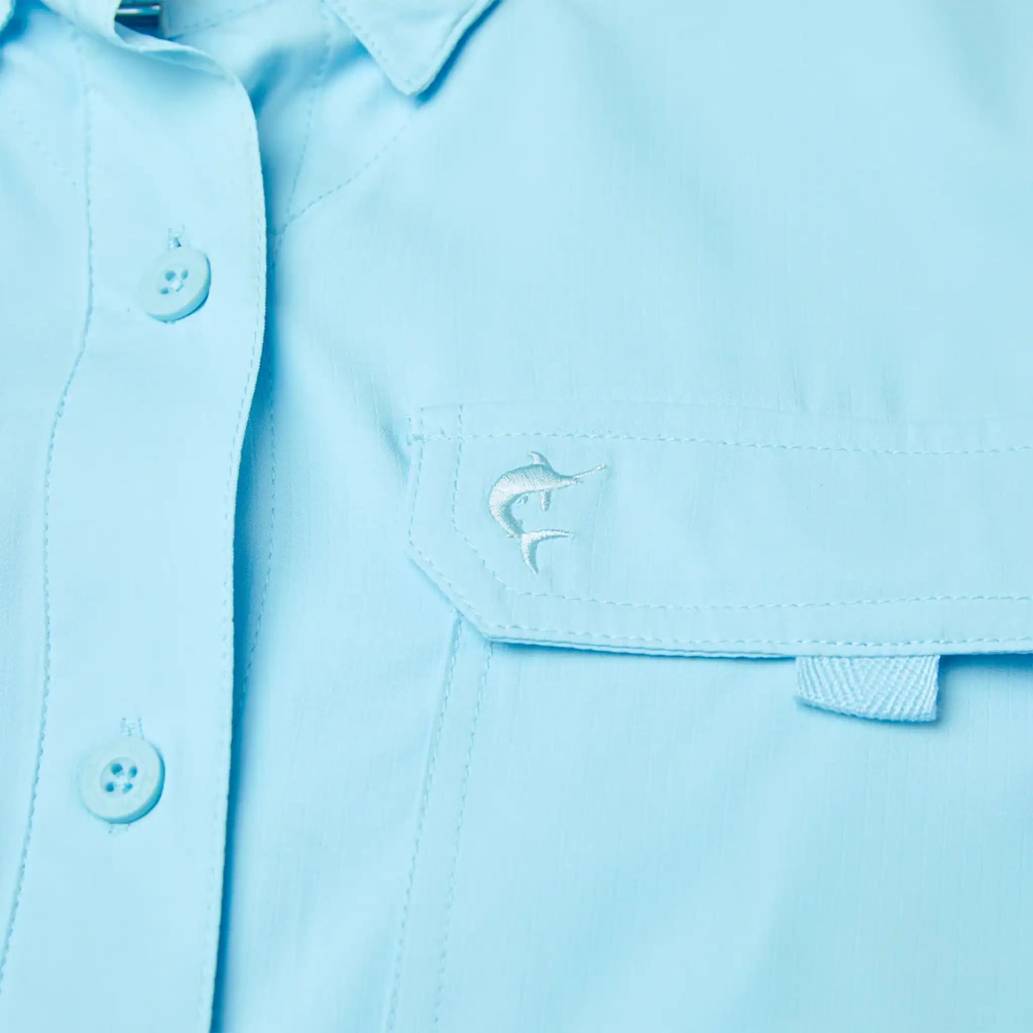 Pelagic - Ws Keys Short Sleeve Fishing Shirt - Tahiti Blue