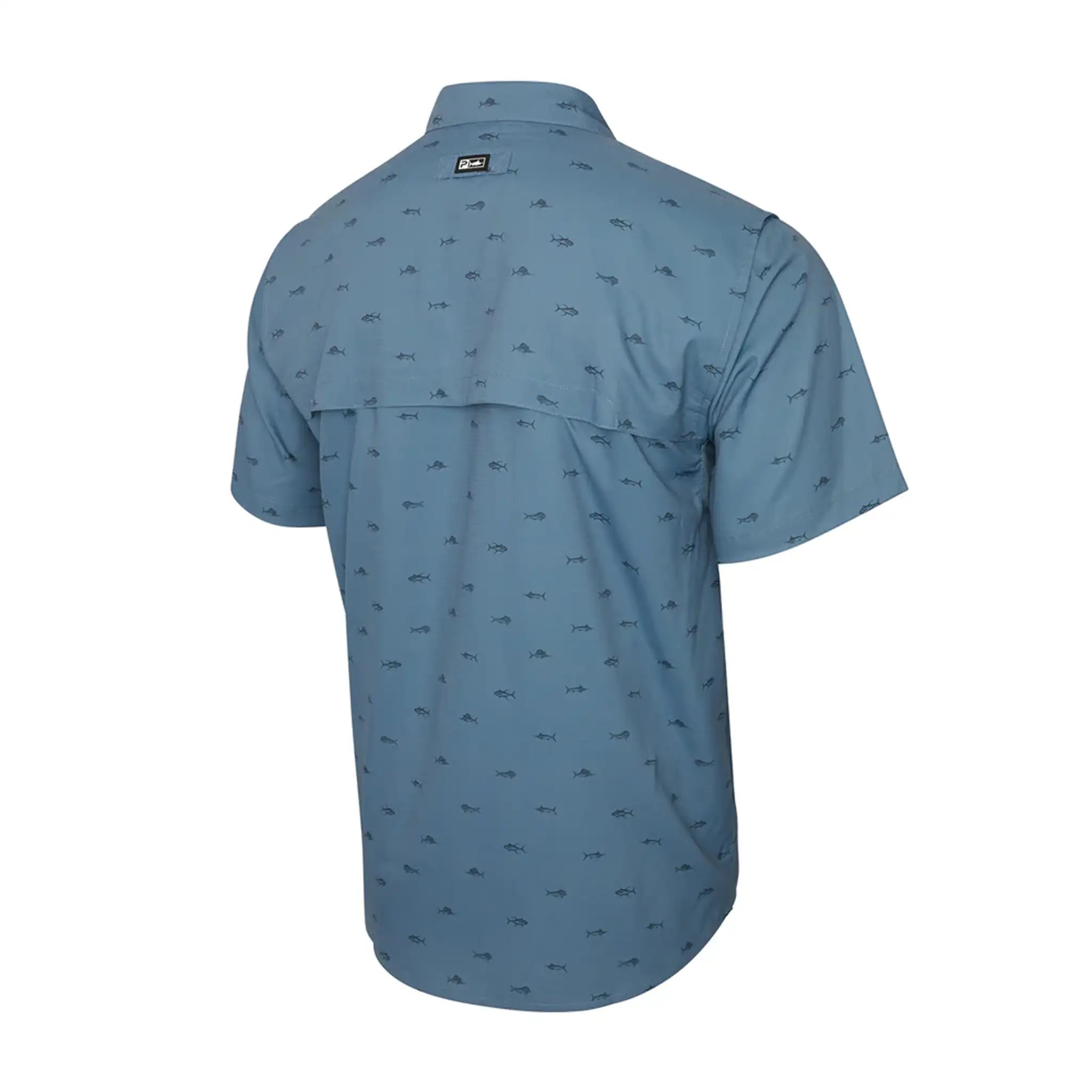 Pelagic - Keys Short Sleeve Fishing Shirt - Tiny Fish Petrol