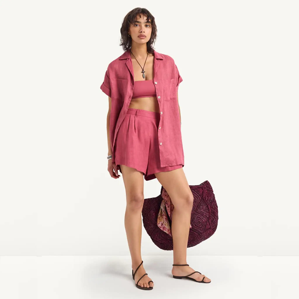 Vitamin A Playa Pocket Blouse Front View
