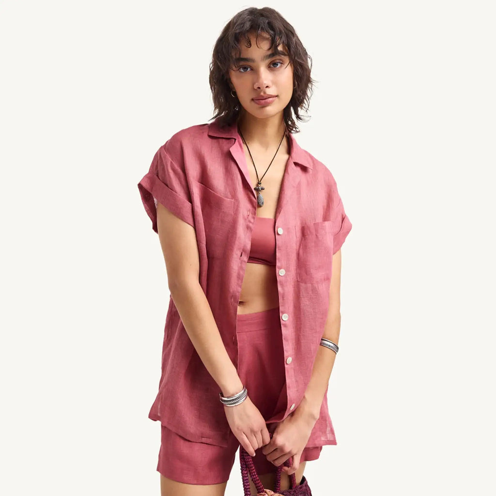 Vitamin A Playa Pocket Blouse Close Up