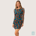 Rio Del Sol Laura Dress in Luma print front view