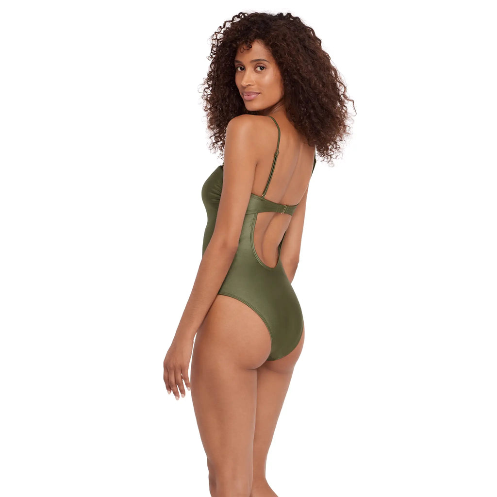 Steve Madden - Bandeau One Piece - Olive