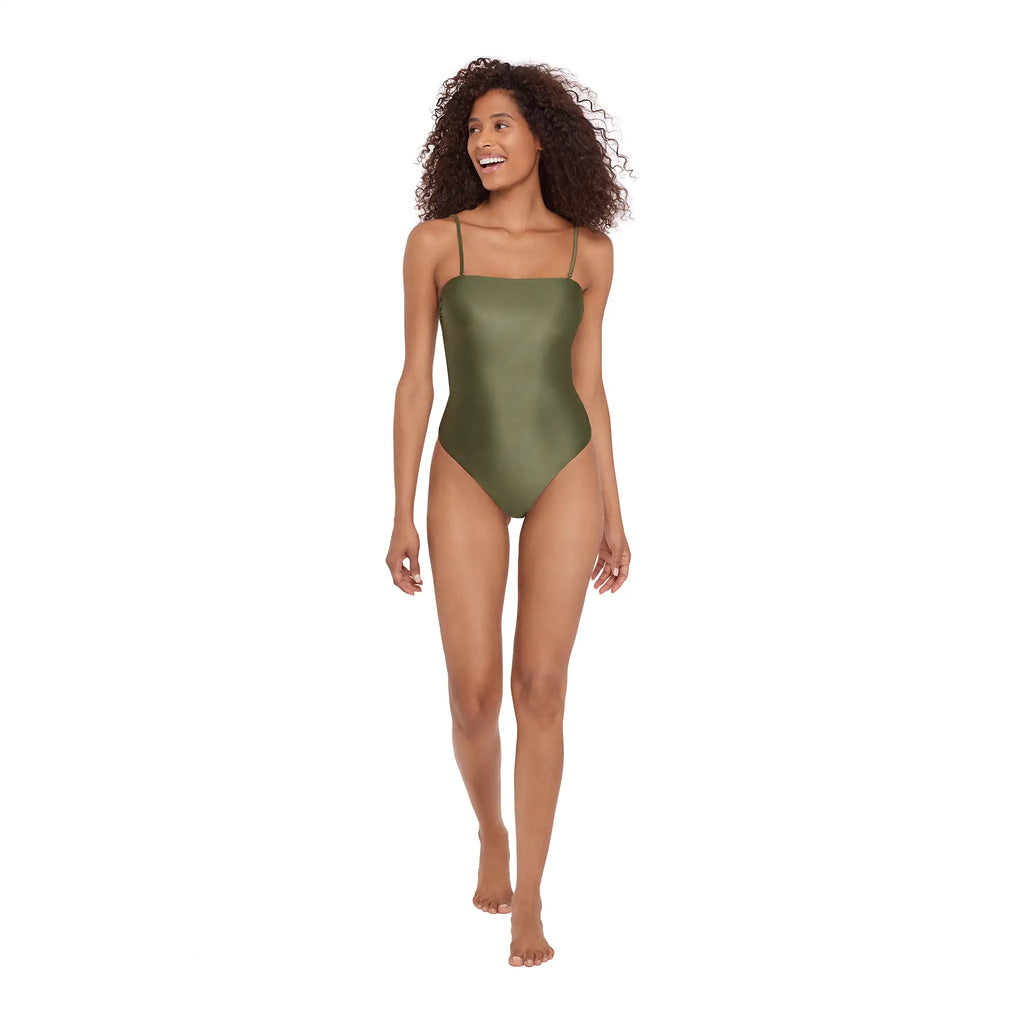 Steve Madden - Bandeau One Piece - Olive