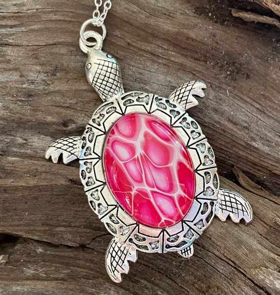Silver Turtle Necklace