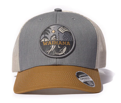 Waihana - Trucker Hat - Lagoon Diver