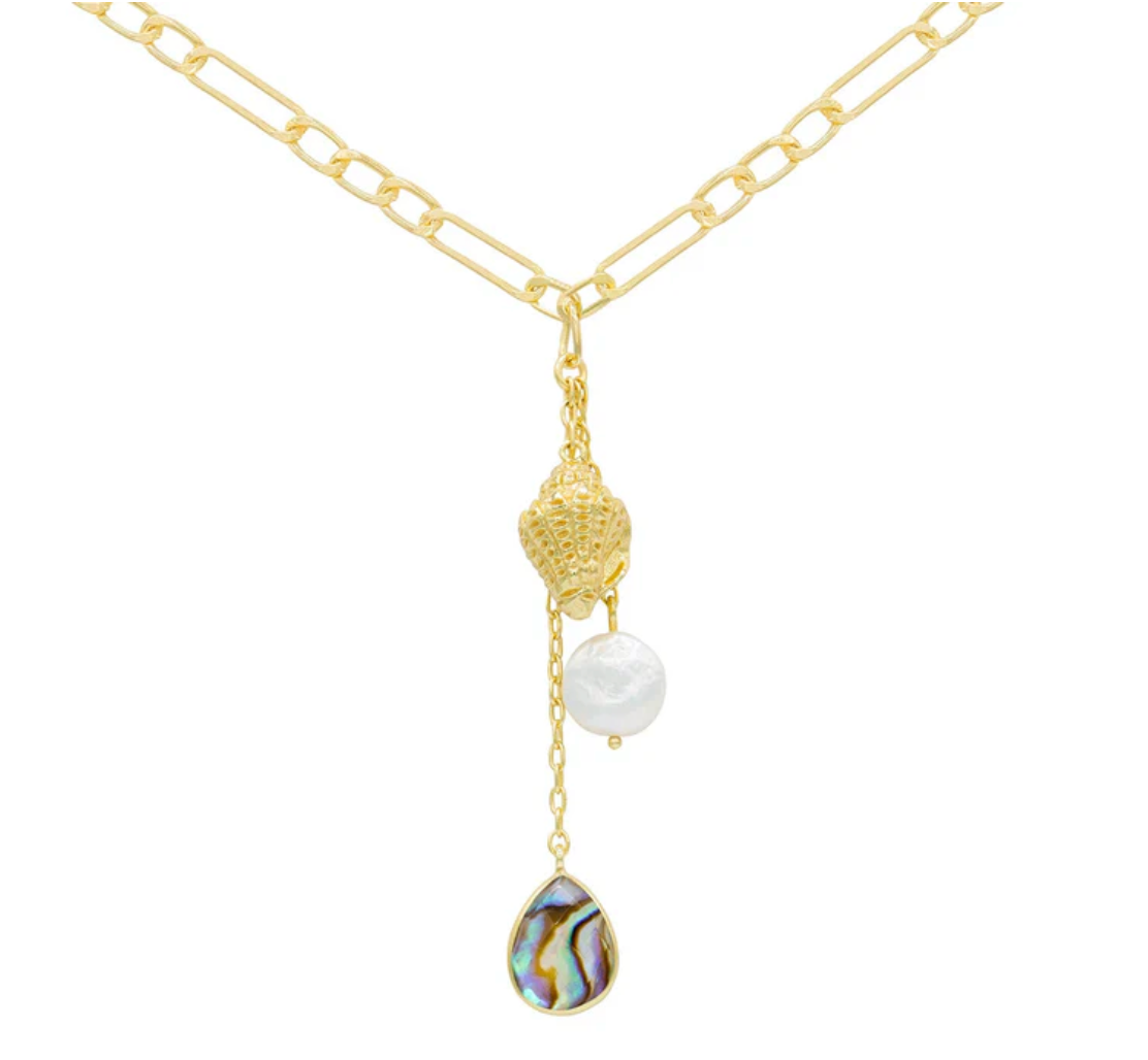 MARCIA MORAN - Ula - Necklace - Pearl and Abalone
