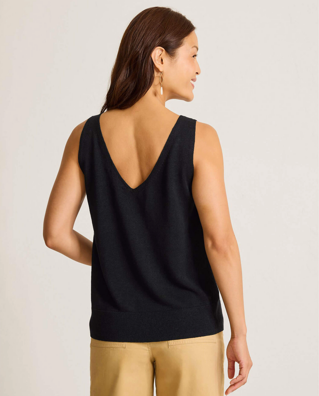 Tommy Bahama - Addison Sleeveless Linen-Blend Sweater -Black