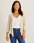 Tommy Bahama - Addison Shimmer Linen-Blend Cardigan -Soft Gold