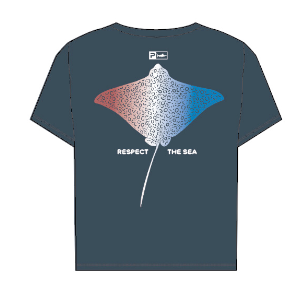 Pelagic WS Crop Tee - Eagle Fade - Dark Navy