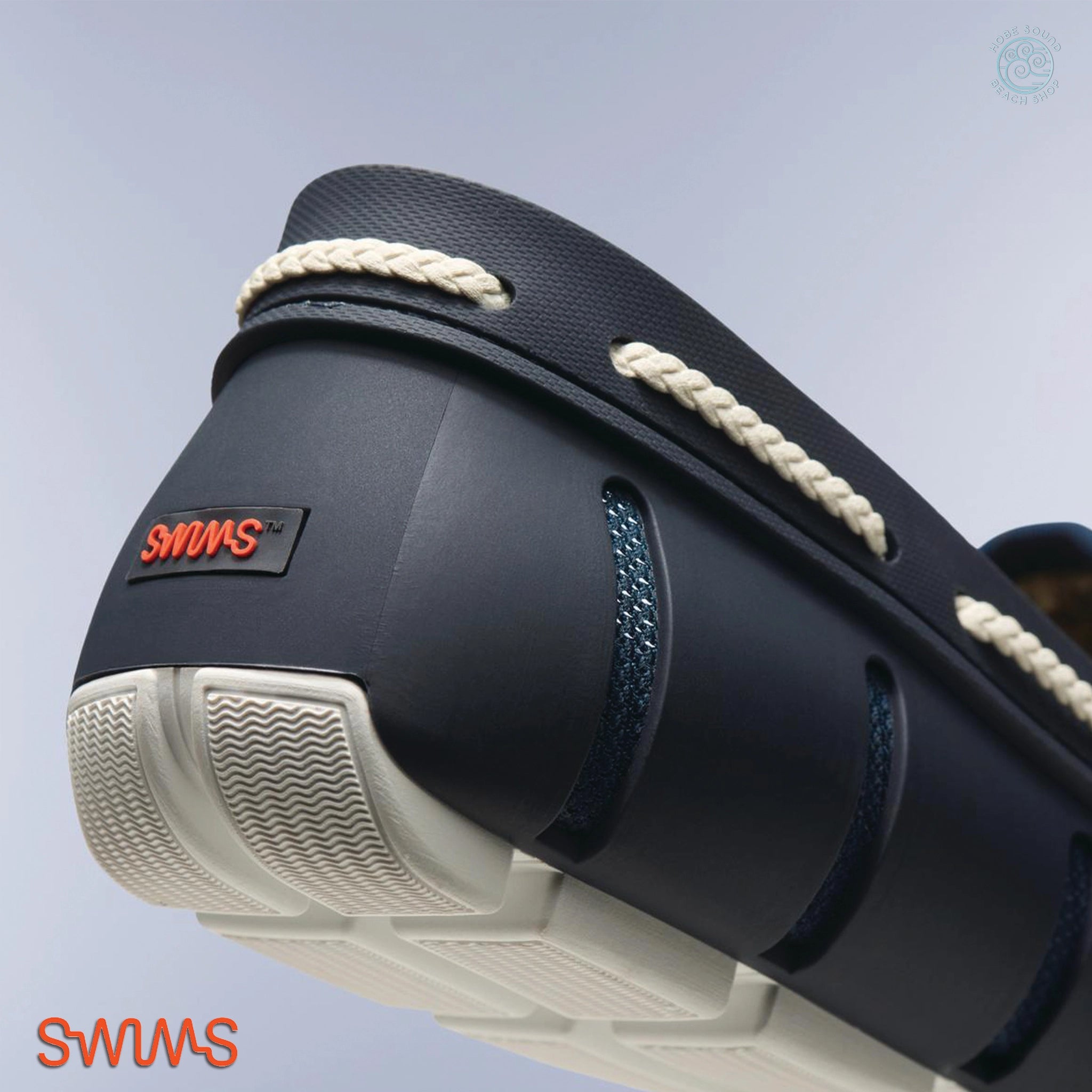 Swims Braided Lace Loafers Close Up View