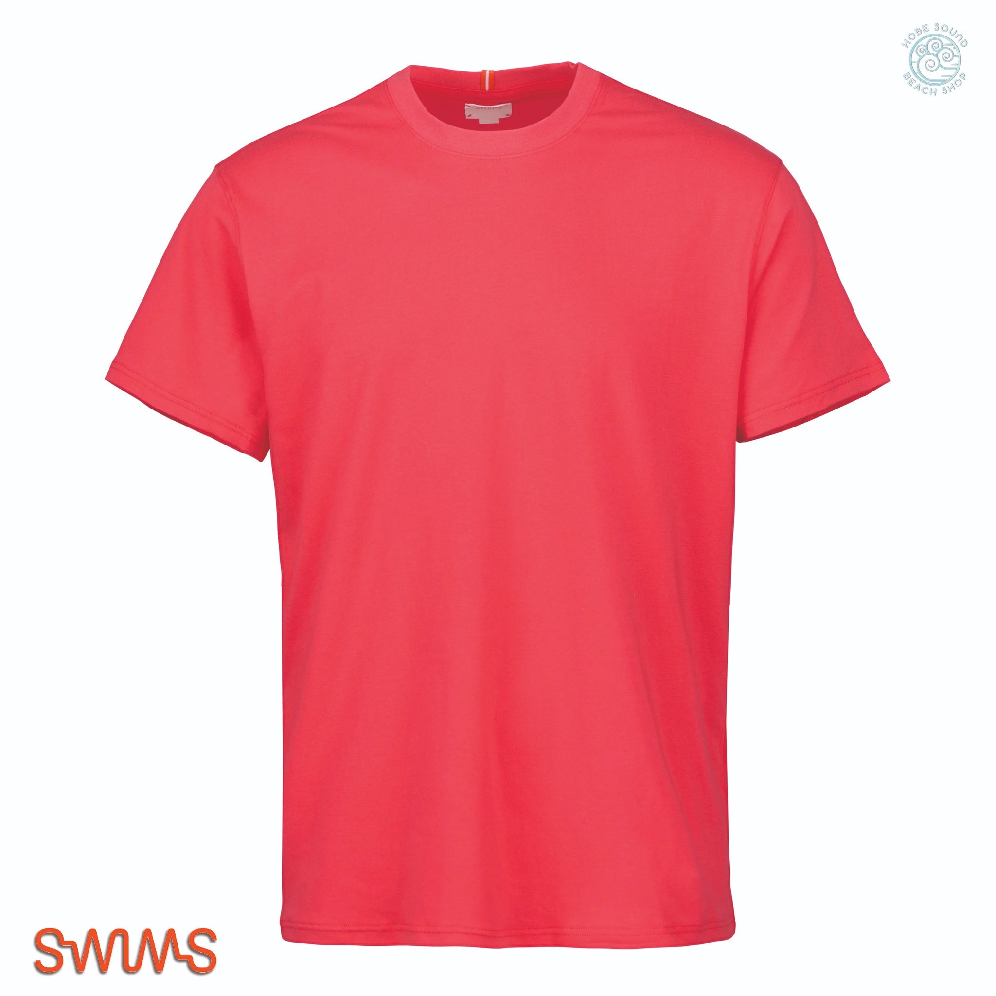 Front view of a Swims Corfu T-Shirt in Calypso on a White Background