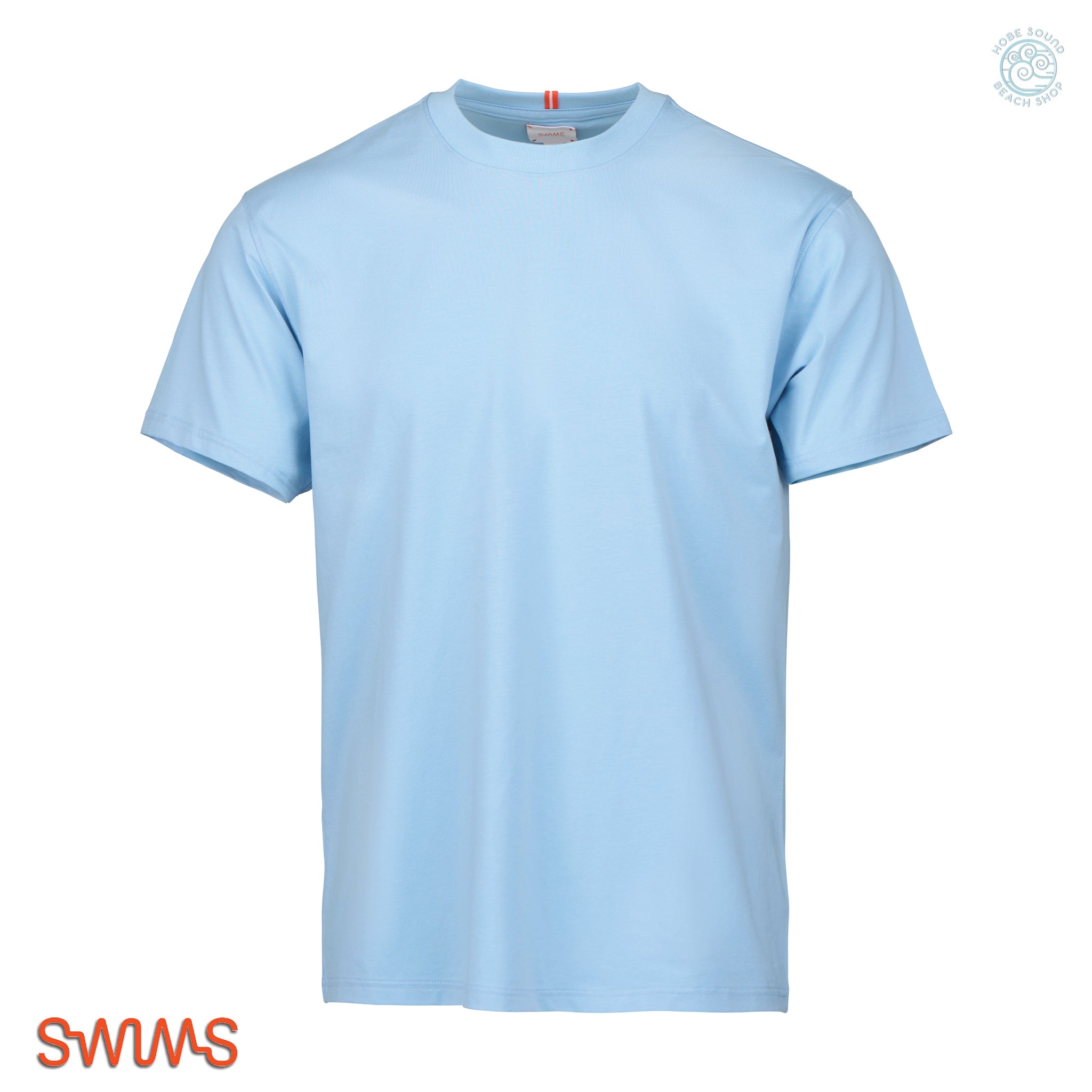 Swims Corfu T-Shirt in Spray Blue Front View