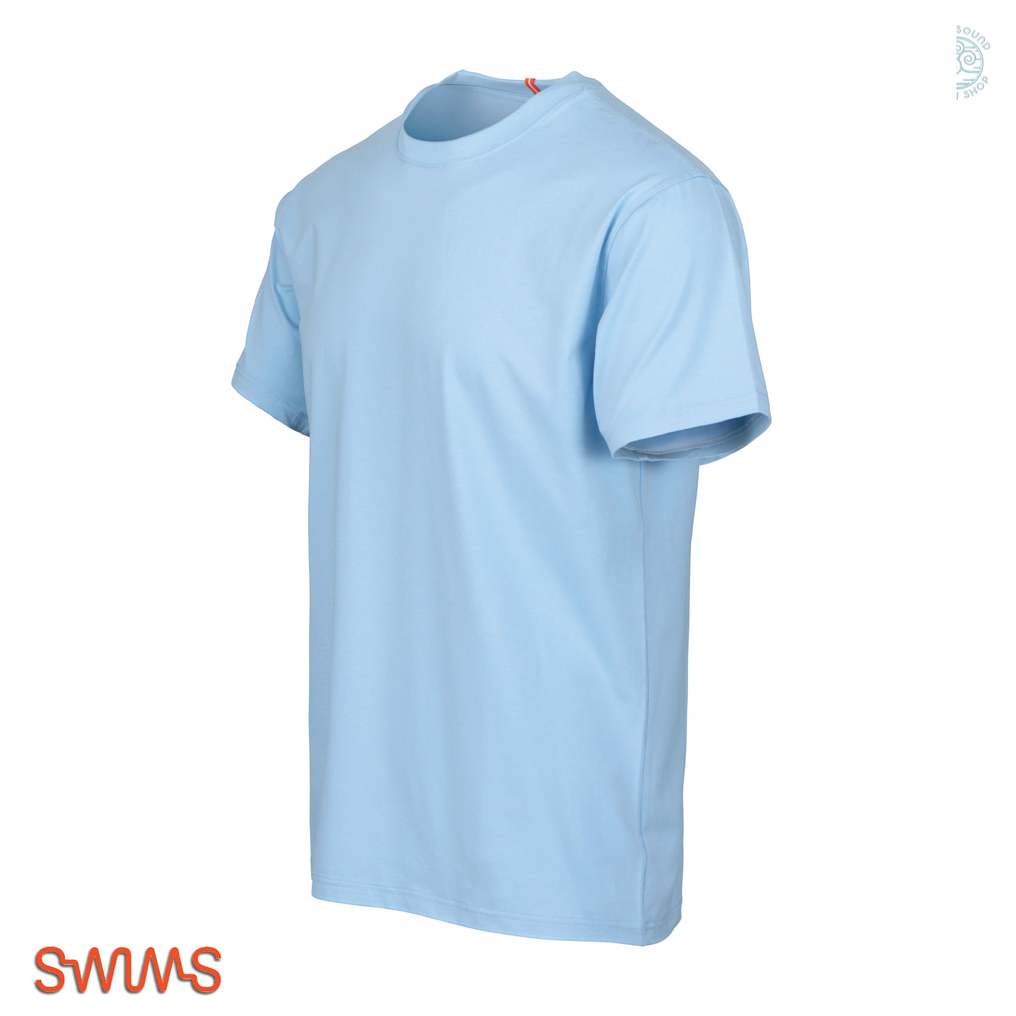 Swims Corfu T-Shirt in Spray Blue Side View