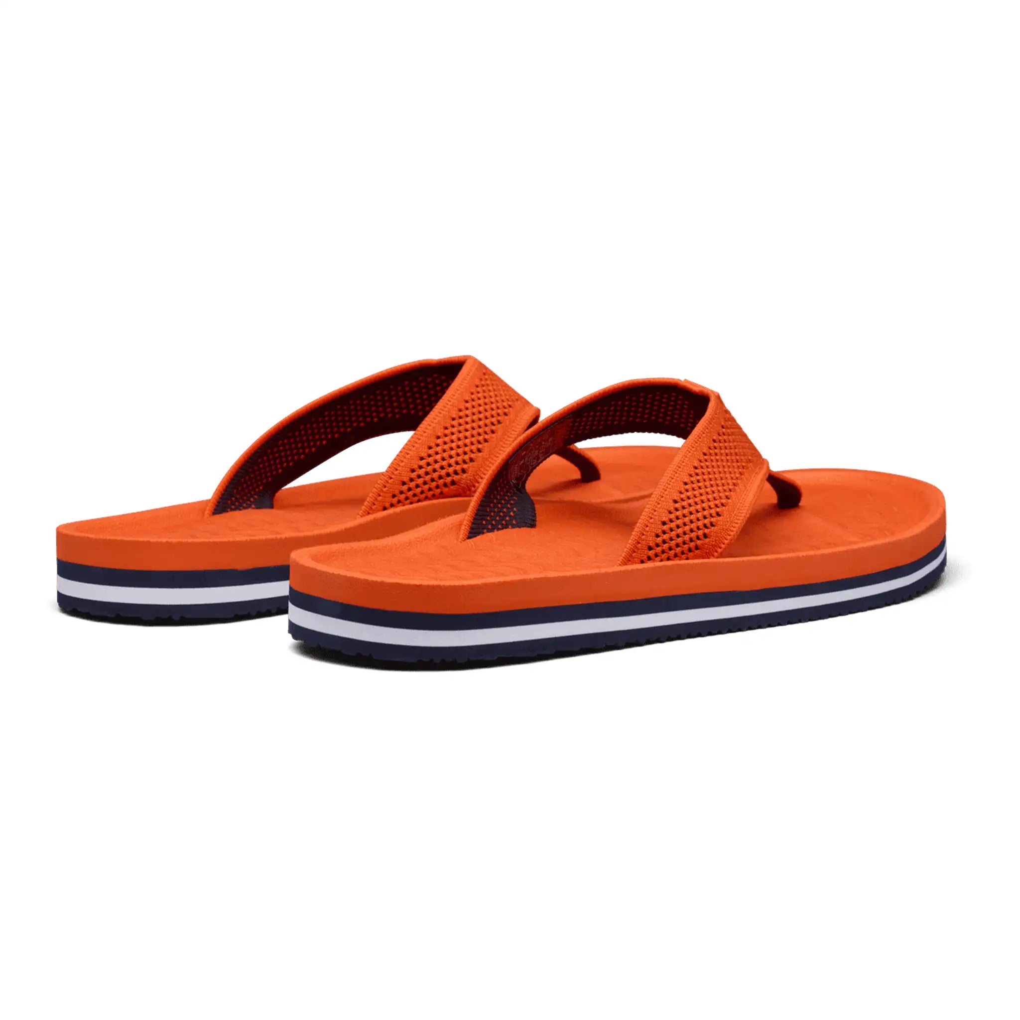Swims Napoli Flip Flop Sandal Orange Angled Back View