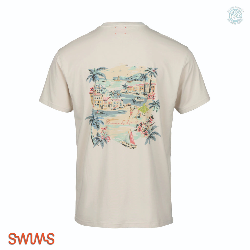Swims Paradis T-Shirt back view on a white background