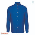 Swims Santorini Linen Sports Shirt in Tidal Blue