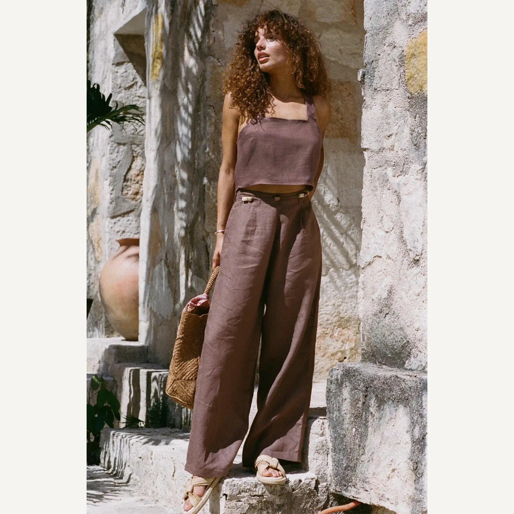 Vitamin A - The Getaway Pant - Mocha Brown