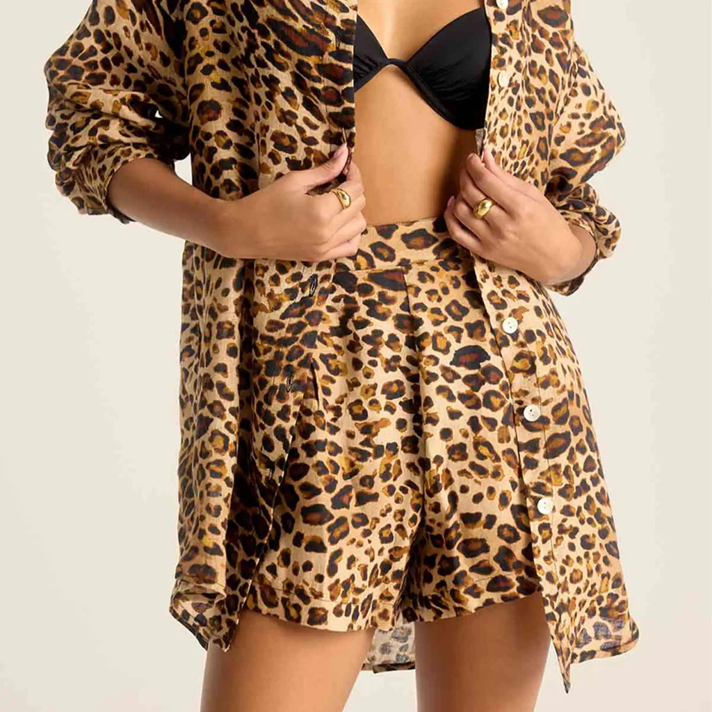 Vitamin A - The Getaway Short - Luxe Leopard