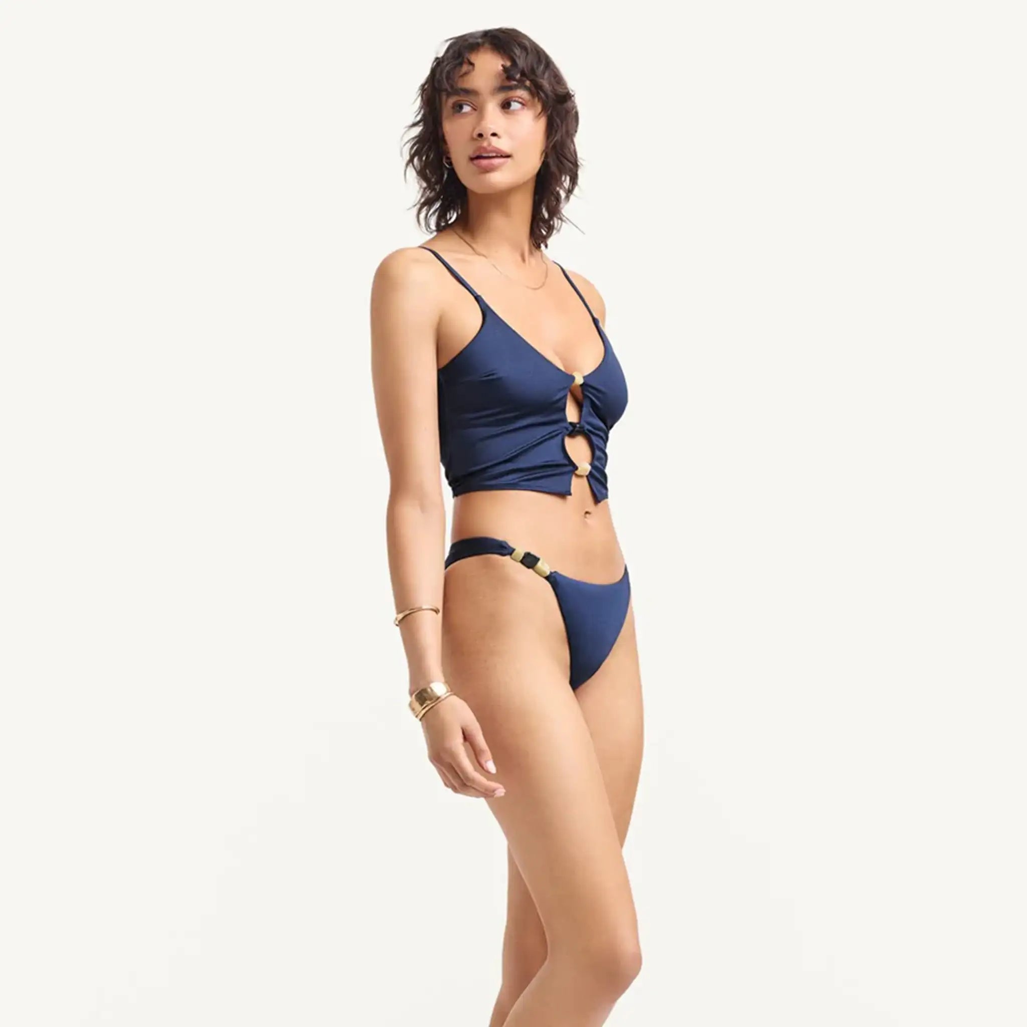 Vitamin A - Terra Cut Out Crop Top - Midnight
