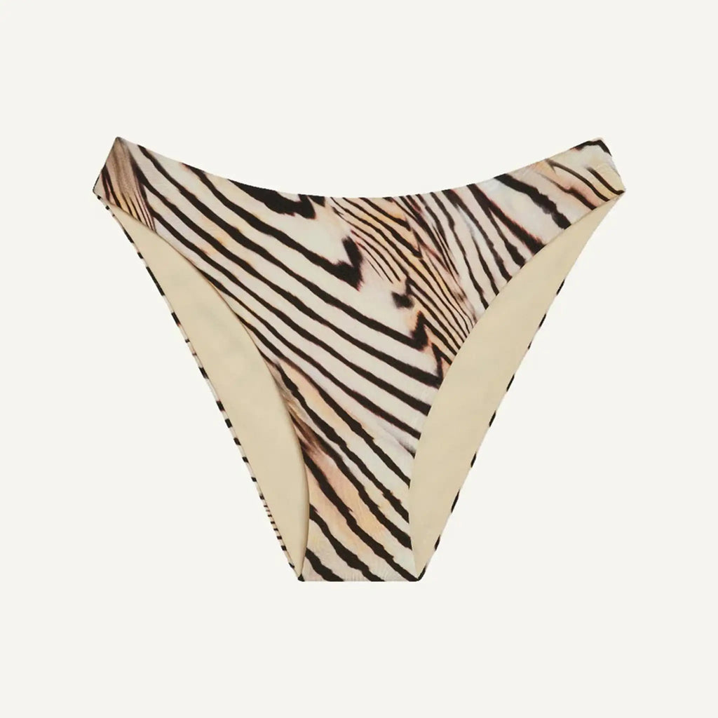 Vitamin A - Cali High Leg Full Bottom - Shell Stripe