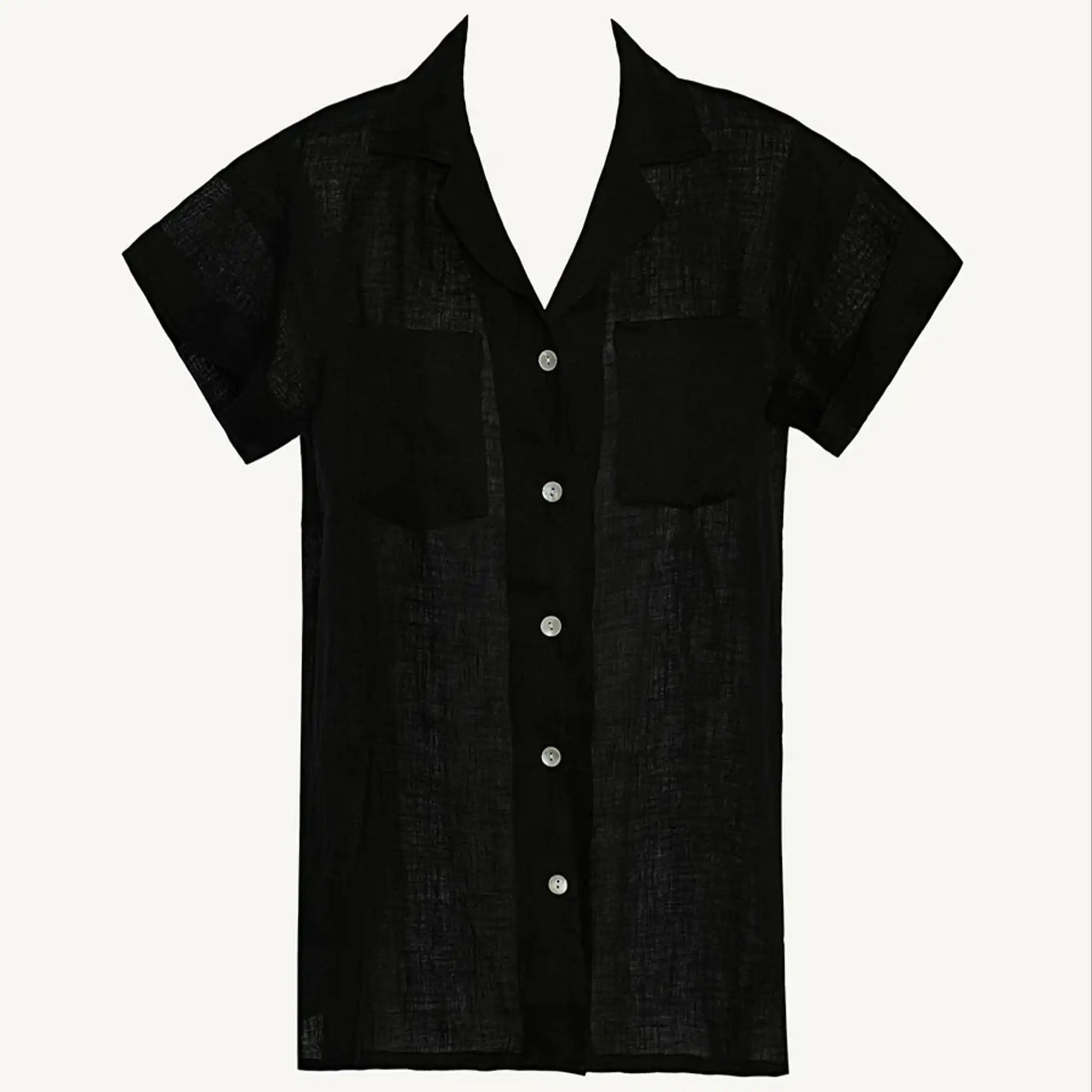 Vitamin A - Playa Pocket Blouse - Black