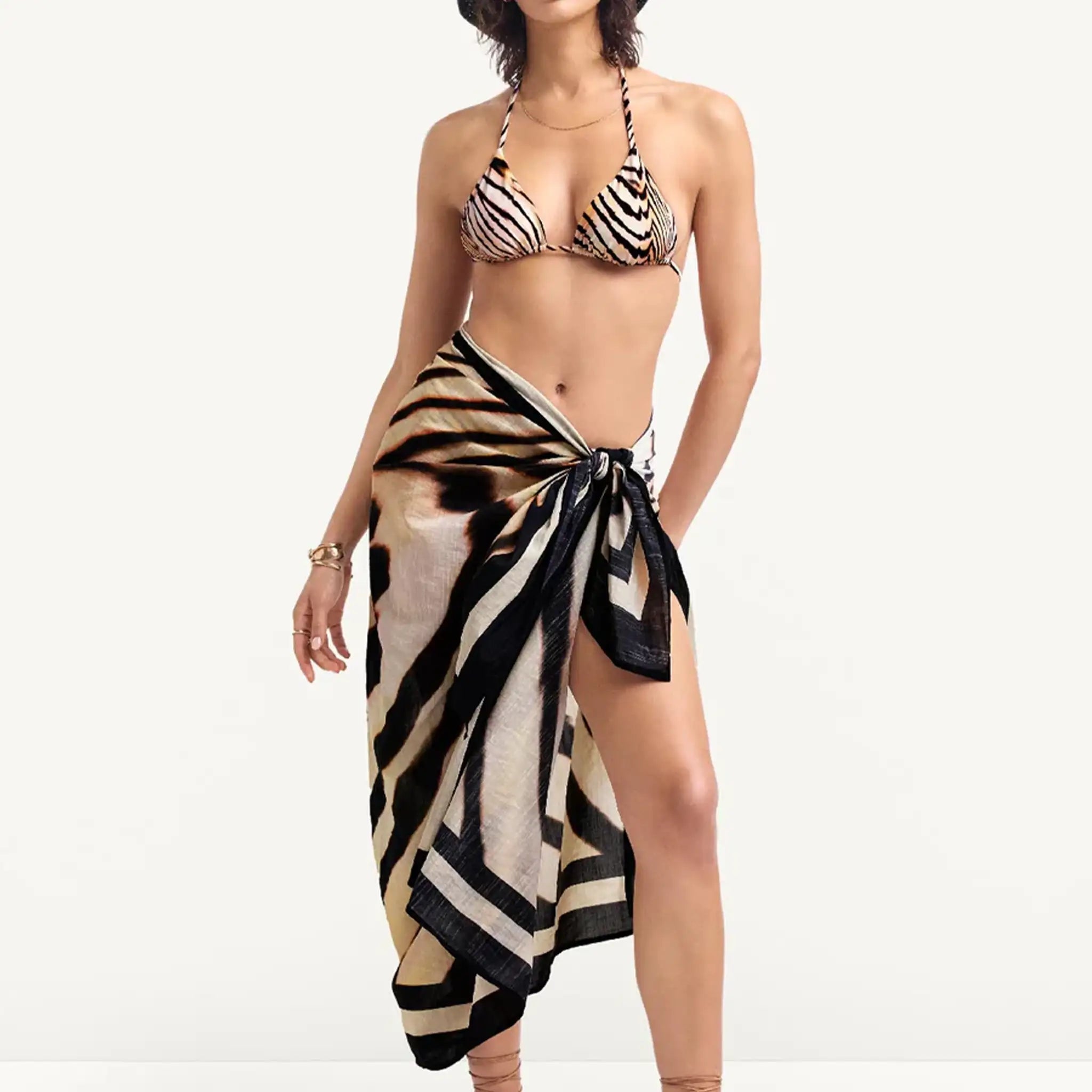 Vitamin A - Samara Sarong - Shell Stripe