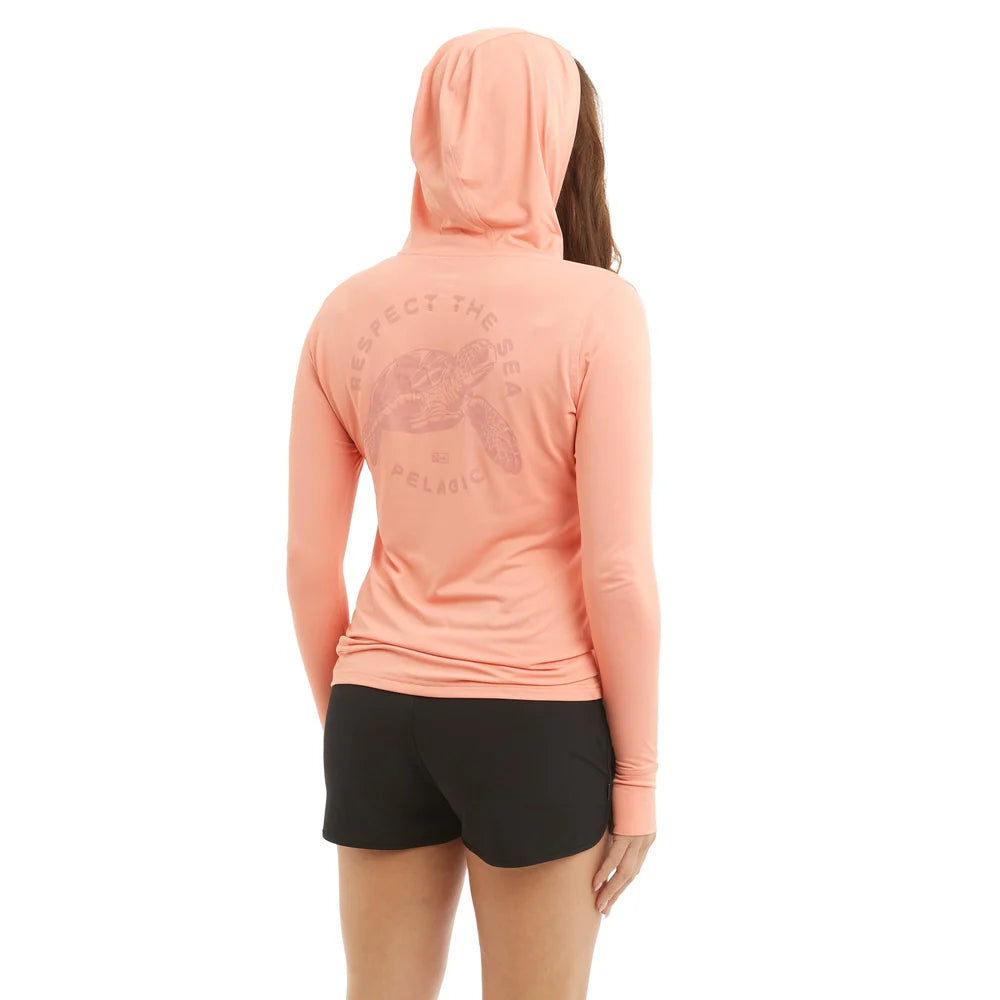 Pelagic WS Aqua Tek Hooded - Respect - Coral