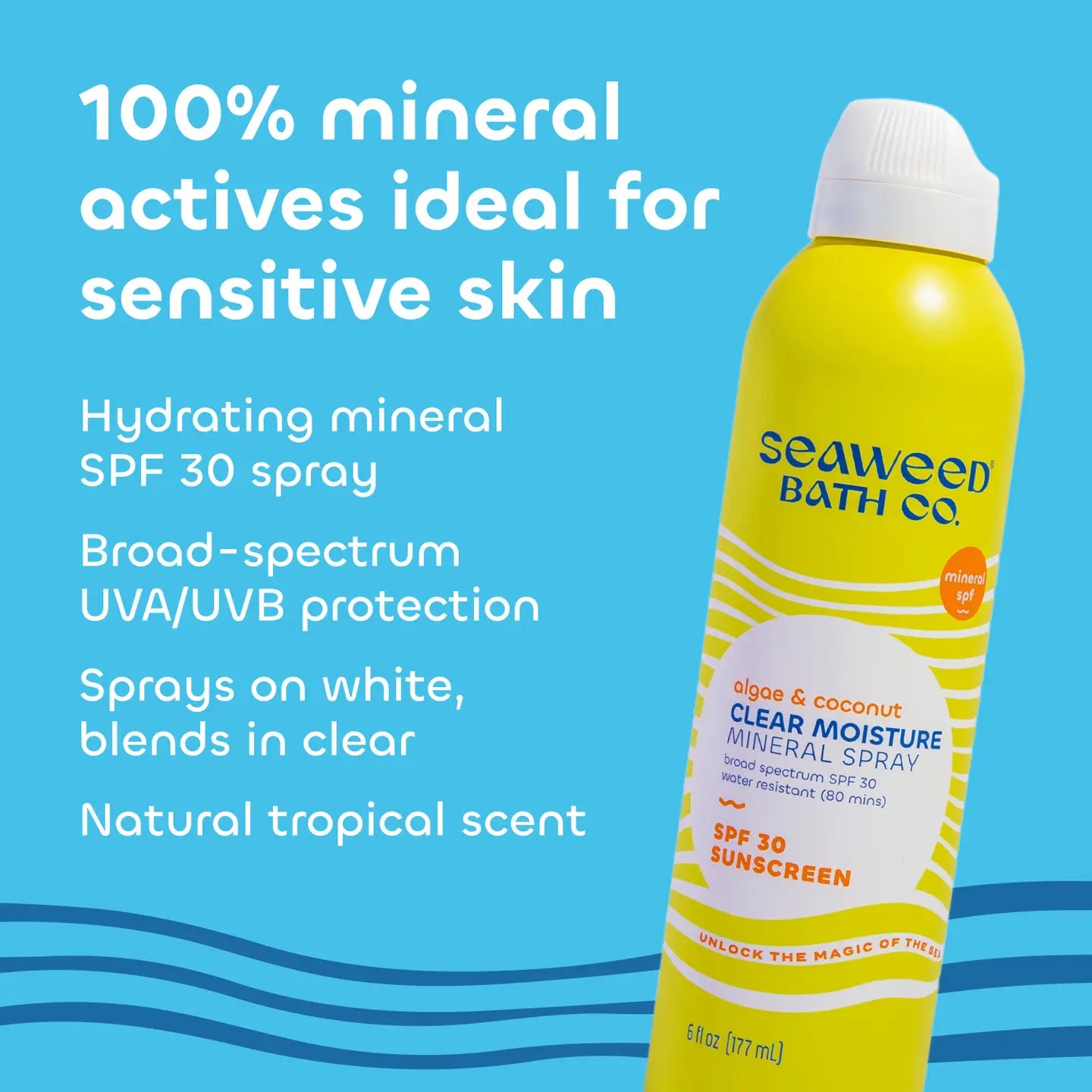 Seaweed Bath Co Clear Moisture Mineral Spray SPF 30 Sunscreen